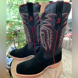 NWT R. Watson black suede boots men’s size 10.5 EE